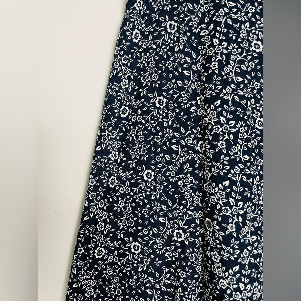 Vintage Black and White Floral Maxi Skirt - Picture 12 of 15